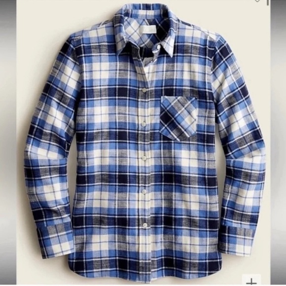 J.CREW Classic-fit shirt in valley plaid flannel Size 0 - Picture 1 of 13